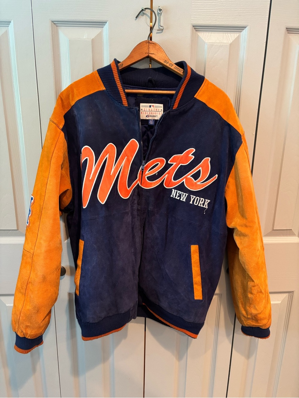 New York Mets Navy and Orange Team Jacket